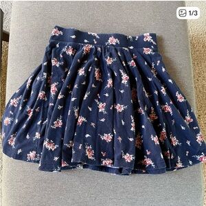 Urban Outfitters navy flower circle skirt